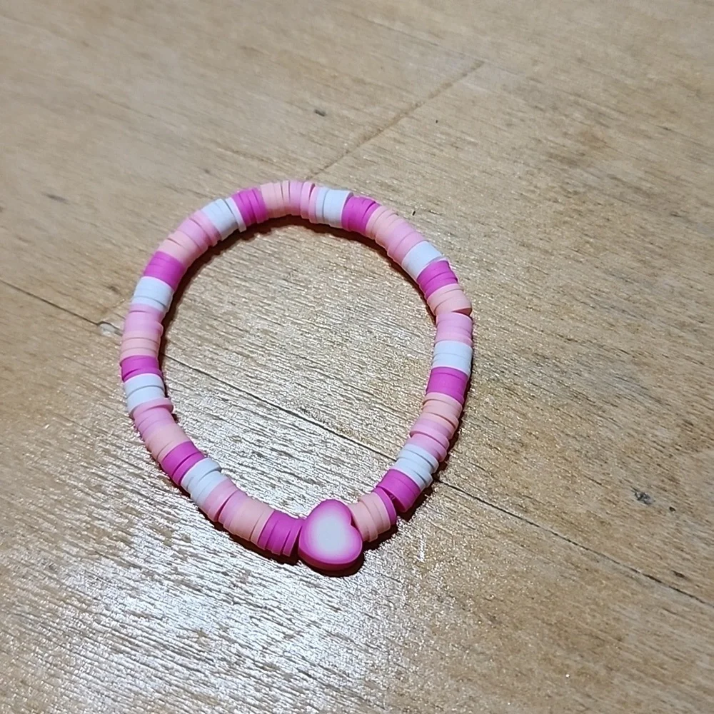 Sold! Handmade Clay Bead Bracelet 🤍 - Picture 1 of 4